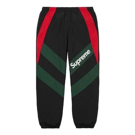 Supreme Paneled Track Pants 'Black Green Red' SUP-SS20-111