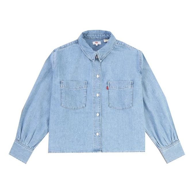 Levi's Ice Cool Series Cotton And Linen Denim Shirt Blue 29431-0007