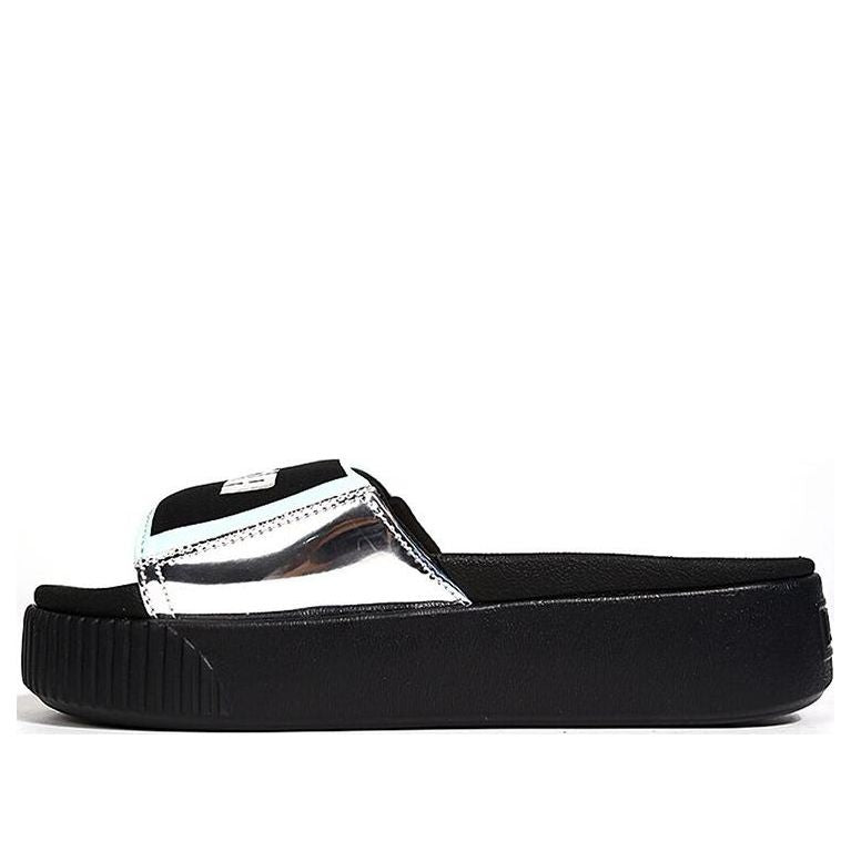 (WMNS) PUMA Platform Slide TZ Metallic Wns 'Silver' 369421-02