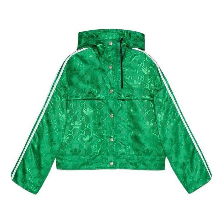 (WMNS) Gucci x adidas Bomber Jacket 'Green' 697438-ZAJFW-3778