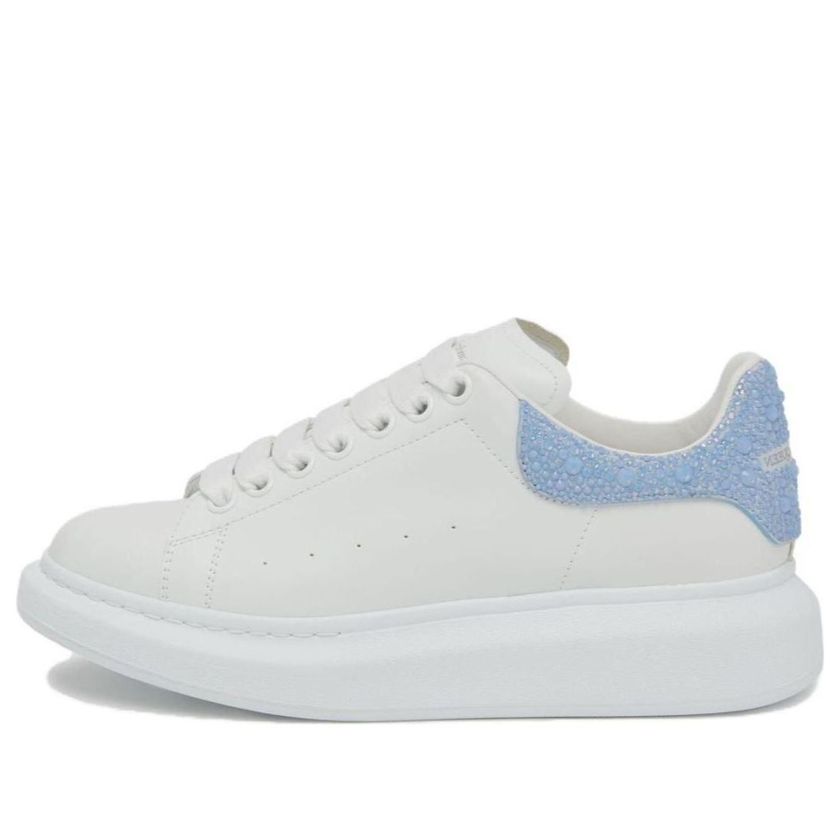 (WMNS) Alexander McQueen Oversized Sneakers 'Baby Blue White' 718243WIEEI9412