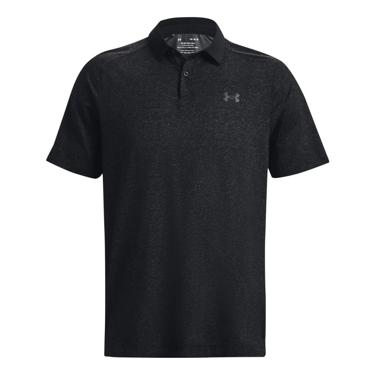 Under Armour Iso-Chill Heather Polo Shirt 'Black' 1377294-001
