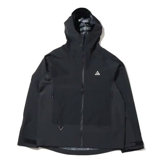 Men's Nike ACG Solid Color Long Sleeves Hooded Jacket Autumn Black DR5265-045