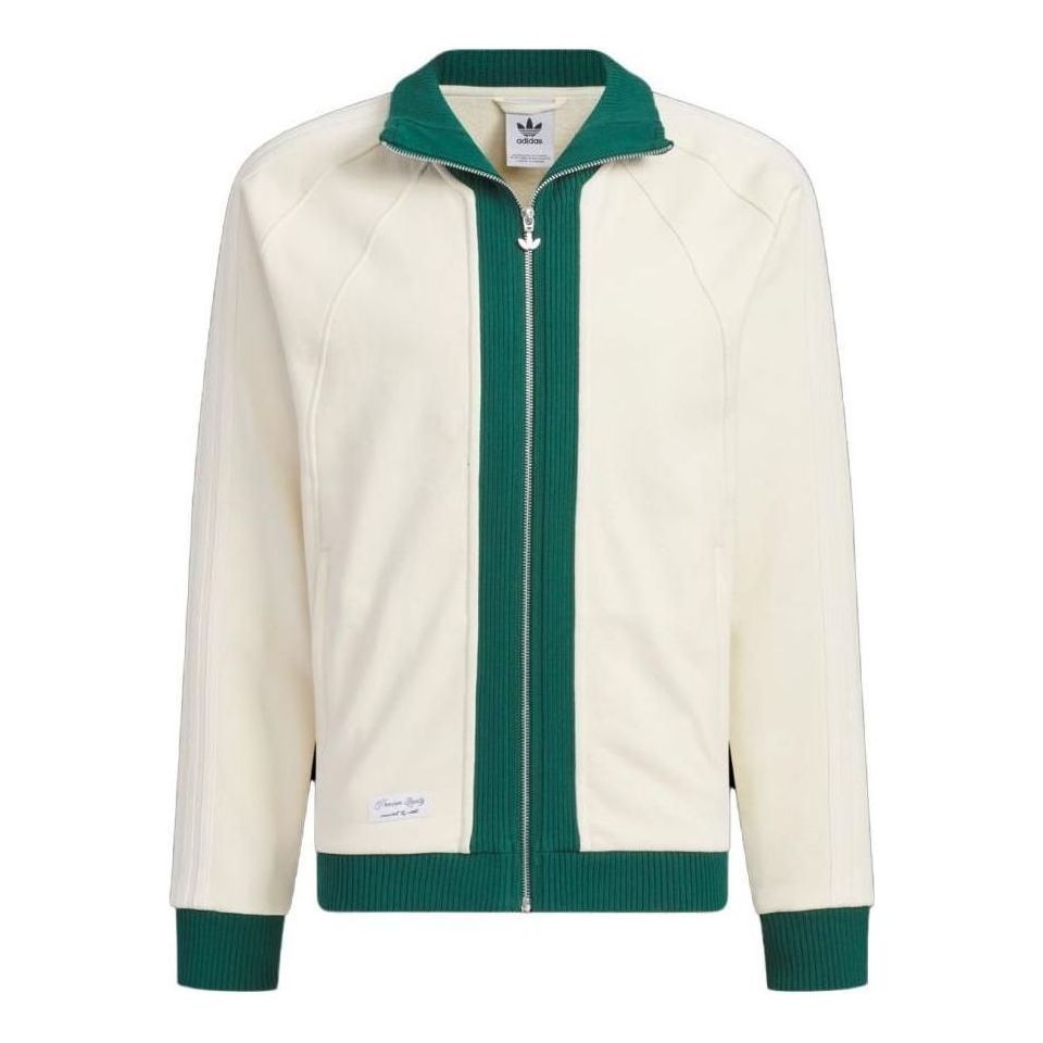 adidas originals x Notitle FW23 Sport Jacket 'White Green' IN1087