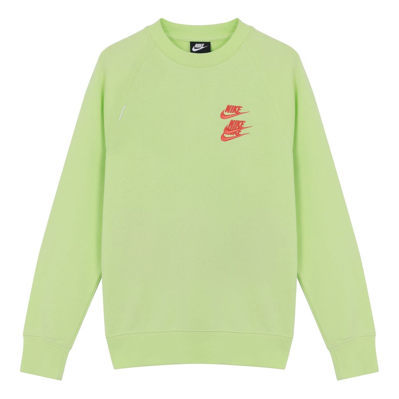 Men's Nike Embroidered Logo Round Neck Pullover Green DD0883-383