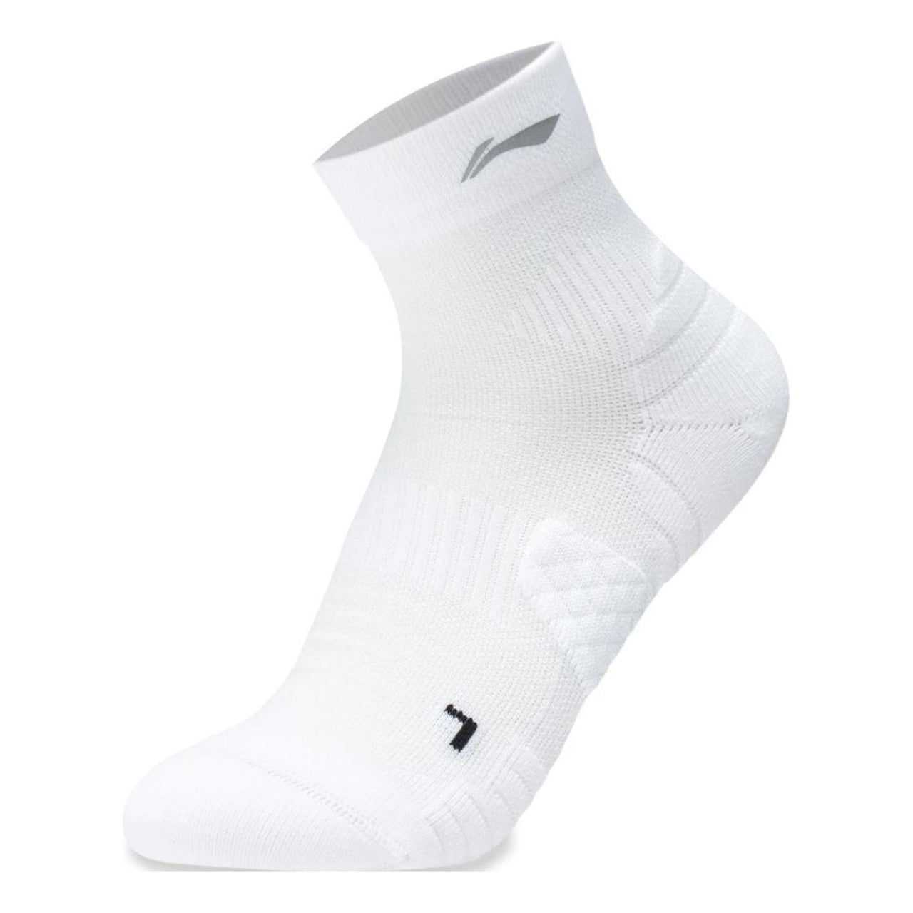 Li-Ning Running Logo Mid Cut Socks 'White' AWST009-2