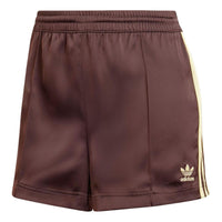 (WMNS) adidas 3-Stripes Satin Shorts Asia Sizing 'Shadow Brown' IR6094