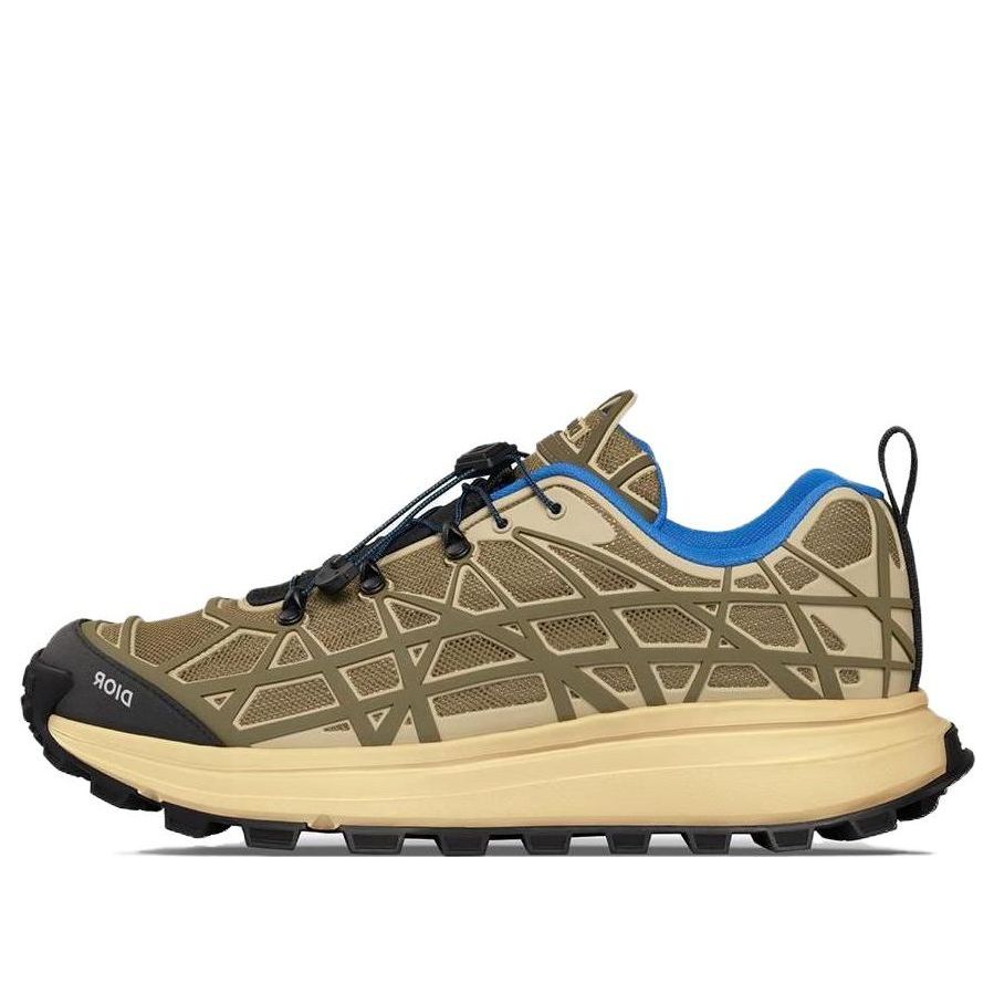 DIOR B31 Runner Sneaker Brown Technical Mesh and Khaki 3SN297ZUV_H167
