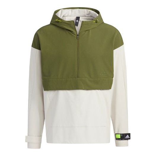 adidas Th Jacket Woven Anorak Green/White GP0968