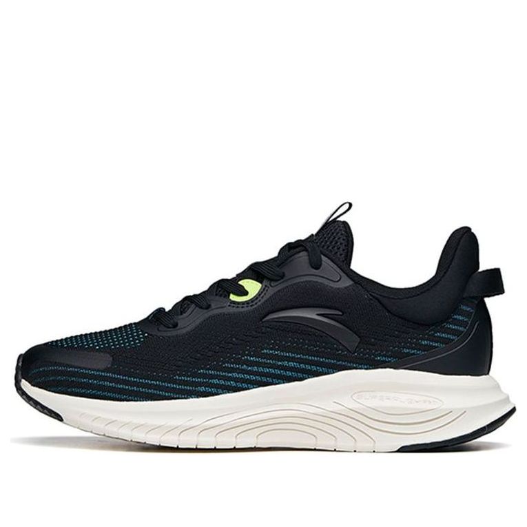 ANTA Running Series Sneakers 'Black Blue Stripes Green' 112135558S-1