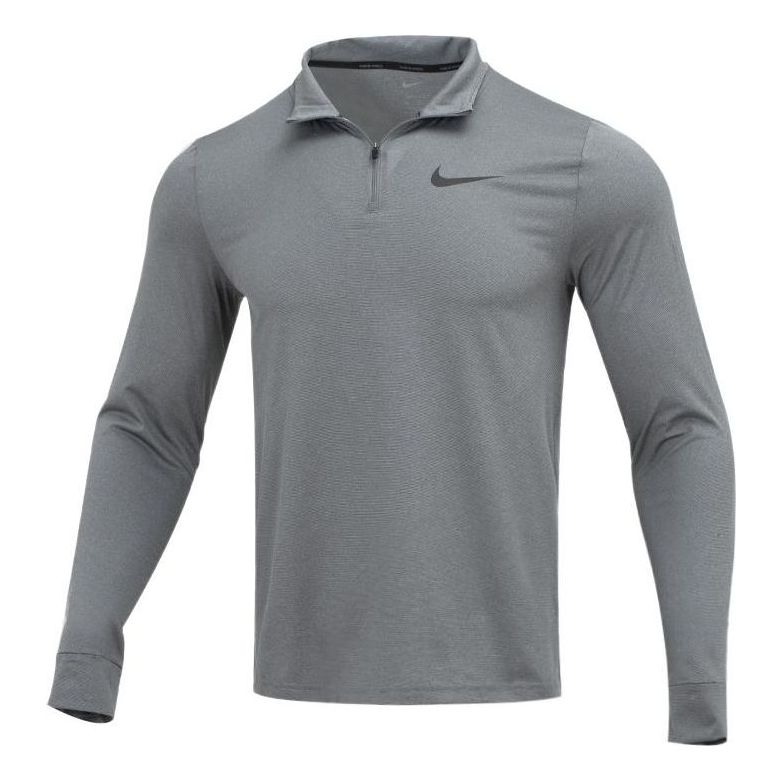 Men's Nike Sports Training Casual Long Sleeves Gray T-Shirt DM5504-070
