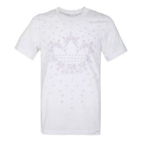 Men's adidas originals Bandana Trefoil Pattern Logo Printing Round Neck Short Sleeve White T-Shirt DX3651