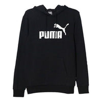 PUMA ESS Hoody TR Big Logo Pullover Fleece Black 855461-01