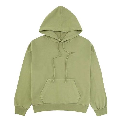 (WMNS) Levi's Series Embroidered Logo hooded Drawstring Hoodie Green 85279-0031