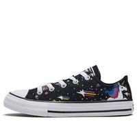 Converse Chuck Taylor All Star Rainbow Unicorn Black Sneakers 'Black' 665474C