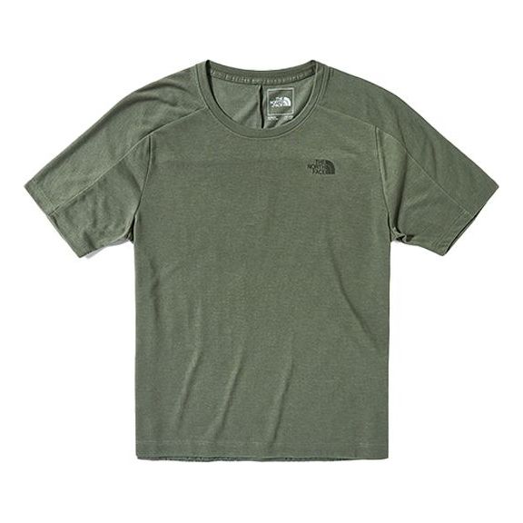 THE NORTH FACE Outdoor hygroscopic Sweat-Wicking Quick Dry Short Sleeve Green 4975-S20-21L