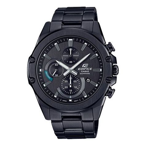 CASIO EDIFICE Waterproof Sapphire Crystal Quartz Solar Powered Mens Black Analog EFR-S567YDC-1AUPR