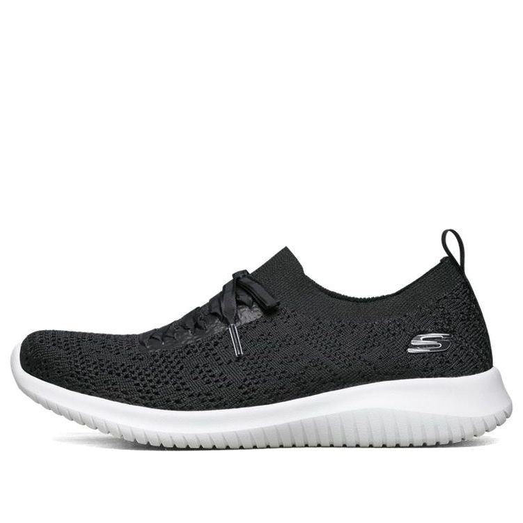 (WMNS) Skechers Ultra Flex Slip-on Loafers Black 149033-BKW