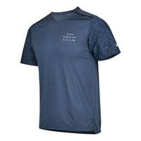 Nike Dri-FIT Rise 365 Run Division Patchwork Sweatpants Round Neck Short Sleeves T Shirt Men's Navy DD4852-437