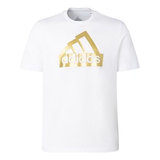 adidas Sportswear Future Icons Metallic T-shirt 'White Gold' II3466