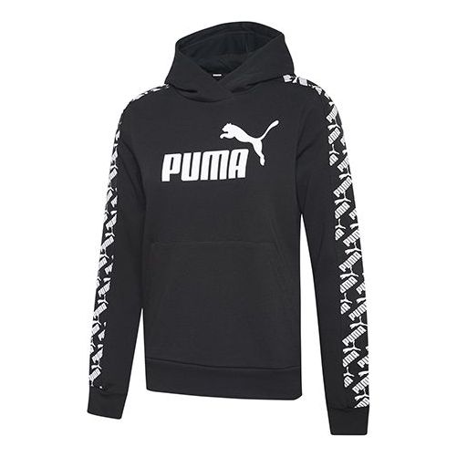 (WMNS) PUMA Amplified Cropped Hoodie 'Black' 583817-01
