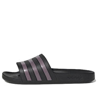 (WMNS) adidas Adilette Aqua 'Black Purple' GX4279