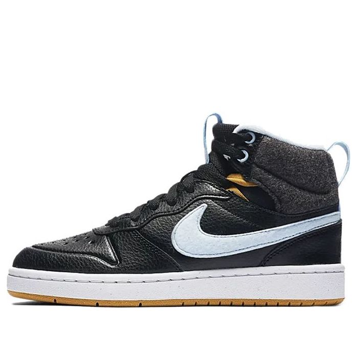 (GS) Nike Court Borough Md 2 Boot Flt Black/Blue CD6145-001