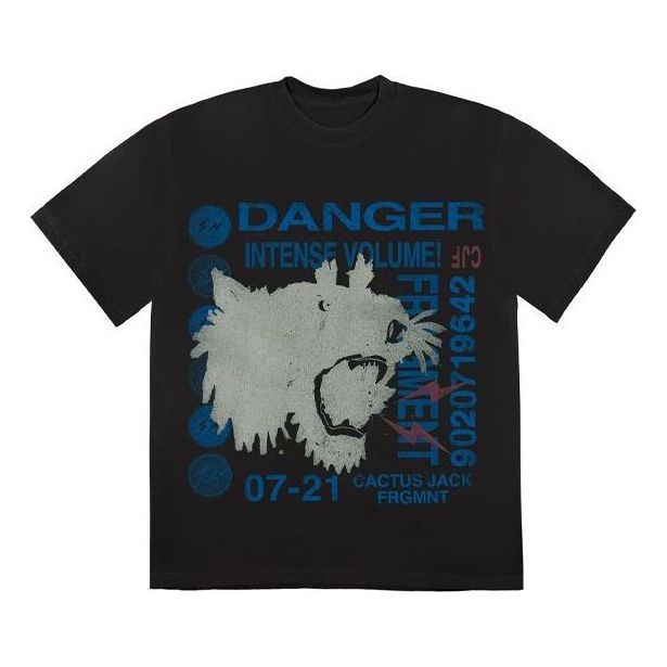 Travis Scott Cactus Jack For Fragment Danger Tee 'Washed Black' CJFN-SS17