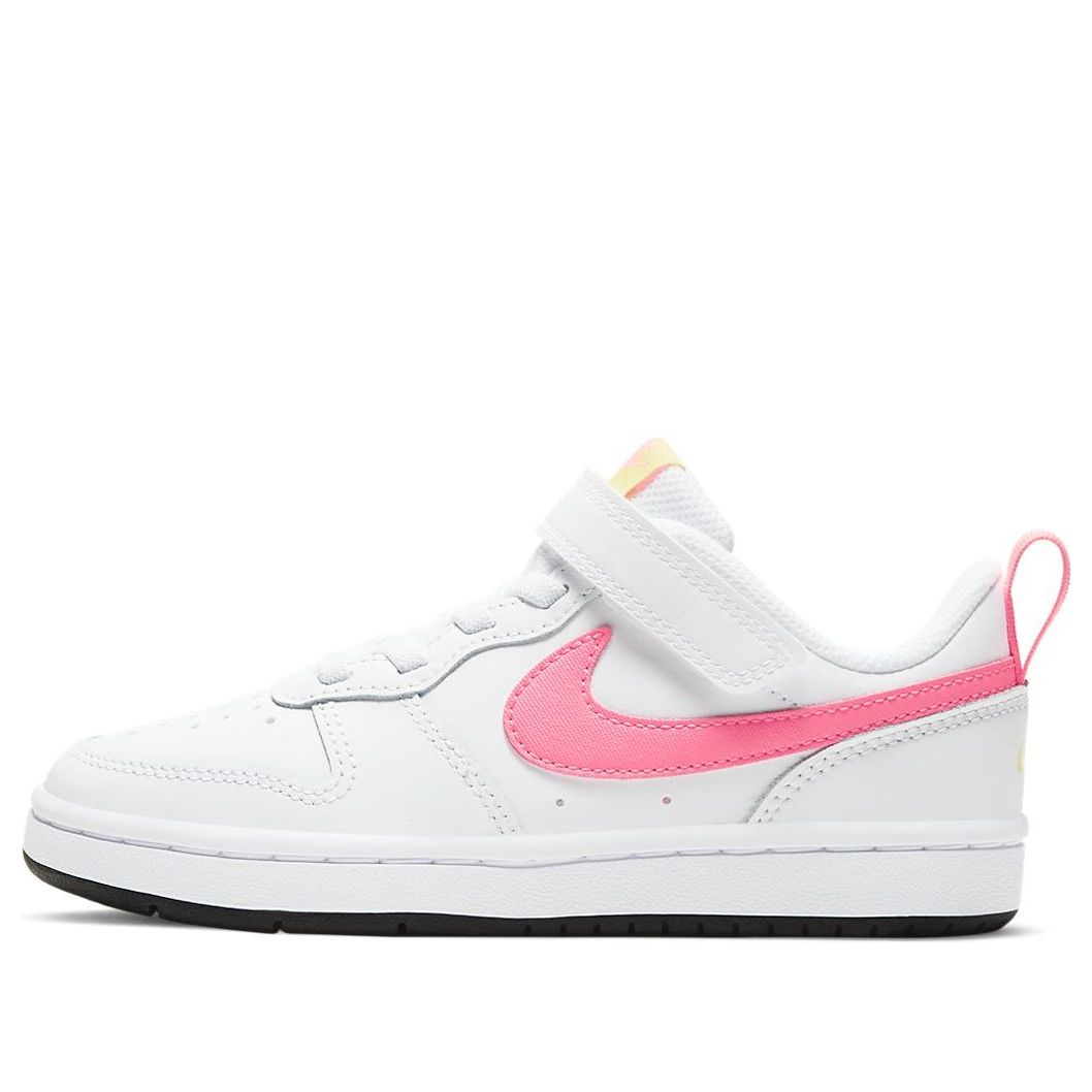 (PS) Nike Court Borough Low 2 'White Pink' BQ5451-108