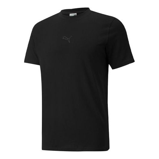 PUMA Jts Regular Logo Printing Breathable Round Neck Short Sleeve Black 534154-01