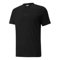 PUMA Jts Regular Logo Printing Breathable Round Neck Short Sleeve Black 534154-01