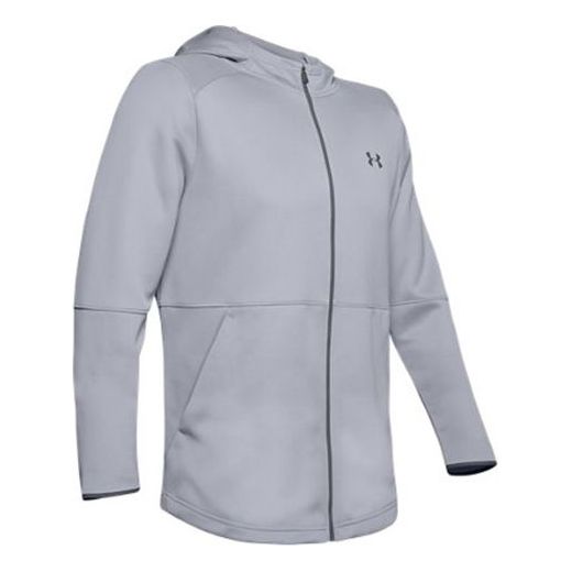 Men's Under Armour WarmUp Training Sports hooded Tops Gray 1345259-011