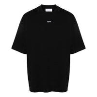 Off-White Arrows-embroidery Cotton T-shirt 'Black' OMAA120S24JER0041001