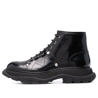 Alexander McQueen Ankle Leather Boot 'Black' 595469WHZ811081