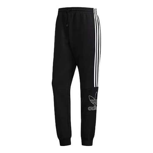 adidas originals Logo Printing Casual Bundle Feet Sports Long Pants Black DX4225