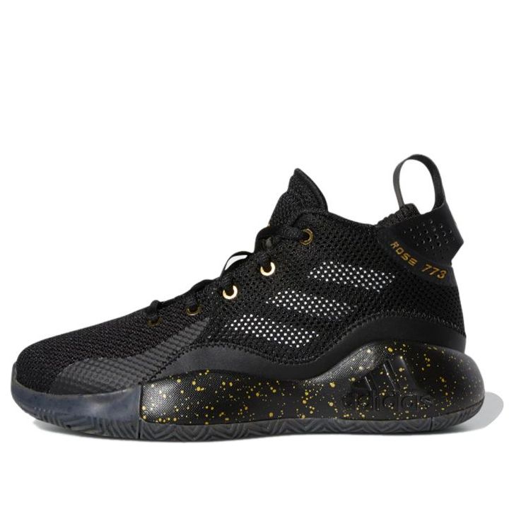 (GS) adidas D Rose 773 2020 'Black Yellow' FW8792