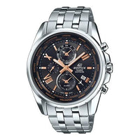 CASIO Waterproof EDIFICE Stainless Steel Strap Black Dial Mens Black Analog EFB-301JD-1A
