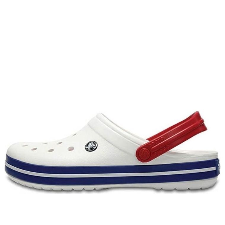 Crocs Beach Unisex White Blue Sandals 'White Blue' 11016-11I