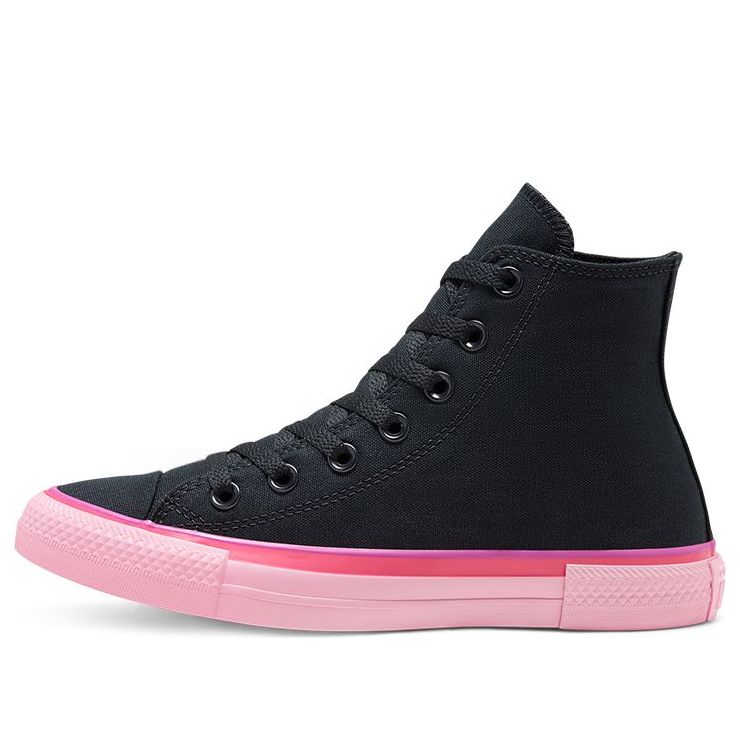 (WMNS) Converse Chuck Taylor All Star High 'Popped Color - Black Carmine Pink' 568804F