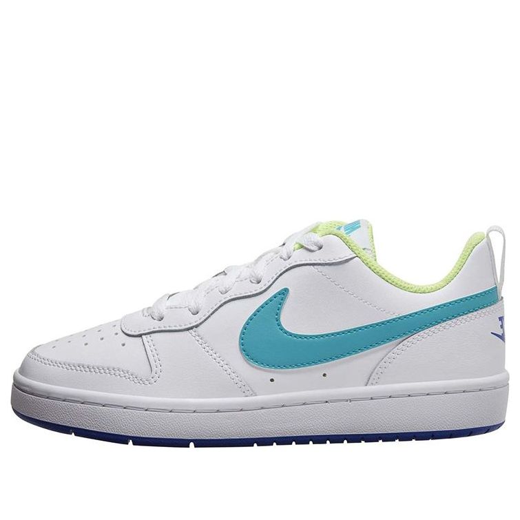 (GS) Nike Court Borough Low 2 'White Teal Blue' BQ5448-105