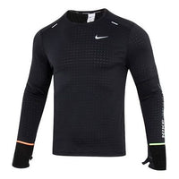 Nike M Nk TF Turf Rpl Elmnt Crew Tip Tee 'Black White' FB1829-010