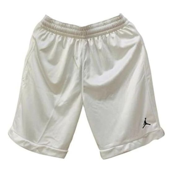 Air Jordan Embroidered LOGO Quick Dry Breathable Athleisure Casual Sports Shorts White AR4316-100