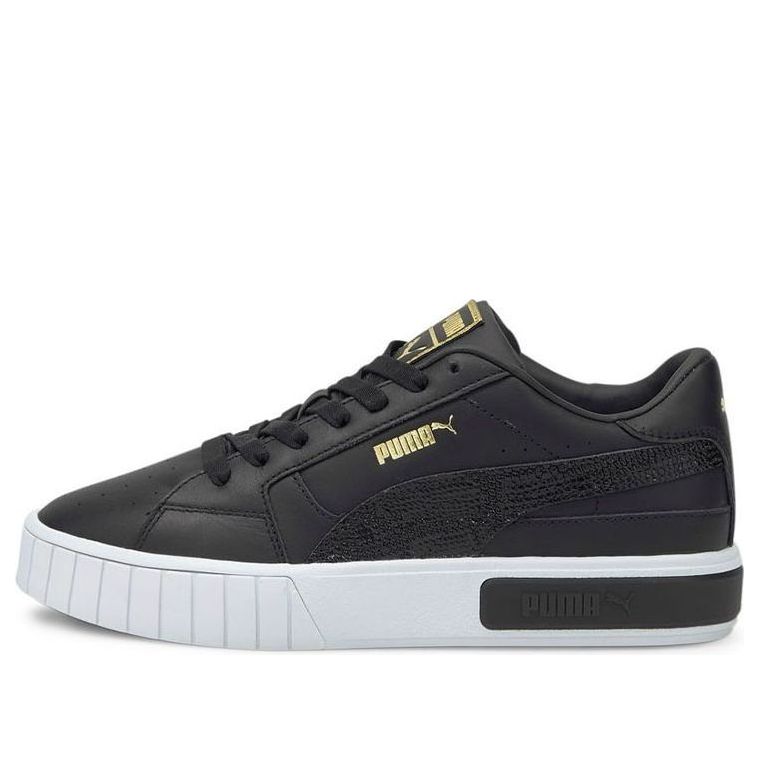 (WMNS) PUMA Cali Star Snake Sneakers Black/White 380629-02