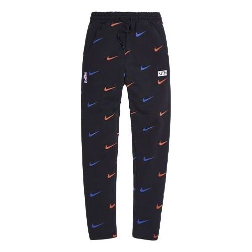 KITH x Nike New York Knicks AOP Fleece Pant 'Black' NKCZ1792-010