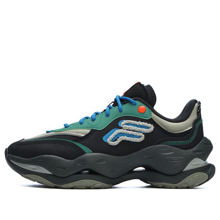 (WMNS) FILA FUSION Bianco 2 Sneakers 'Black Green Blue' T12W311103FBF
