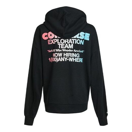 (WMNS) Converse Exploration Team Hoodie 'Black' 10022259-A01