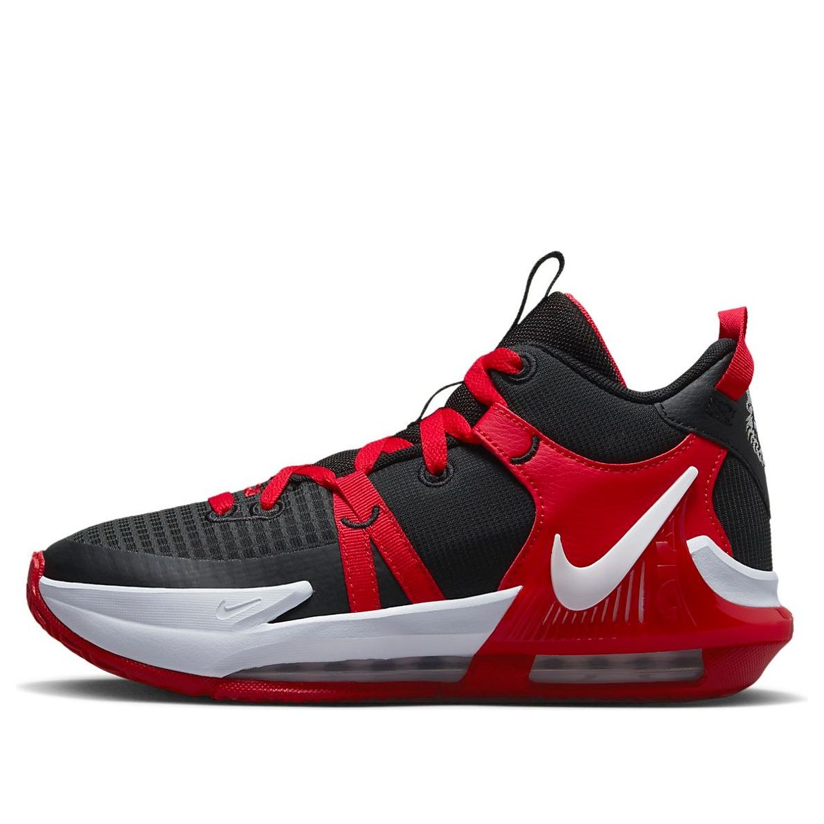 (GS) Nike LeBron Witness 7 Basketball Shoes 'Black University Red White' DQ8650-005