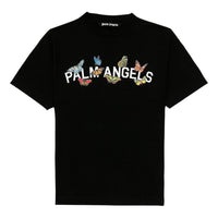 Palm Angels Butterfly College T-Shirt 'Black White' PMAA001S204130041001