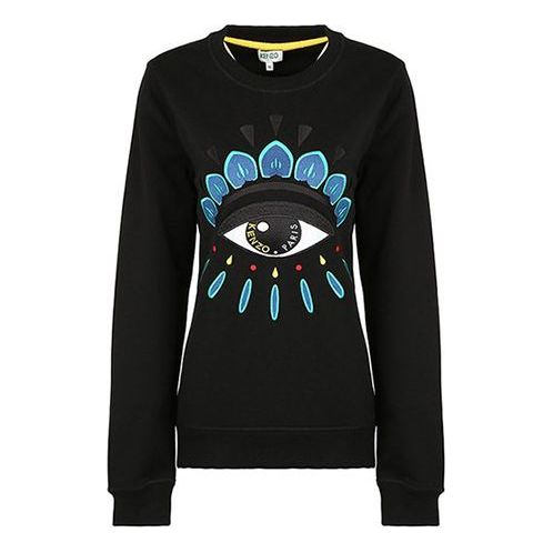 (WMNS) KENZO Casual Pullover Long Sleeves Hoodie Black FA52SW7104XC-99