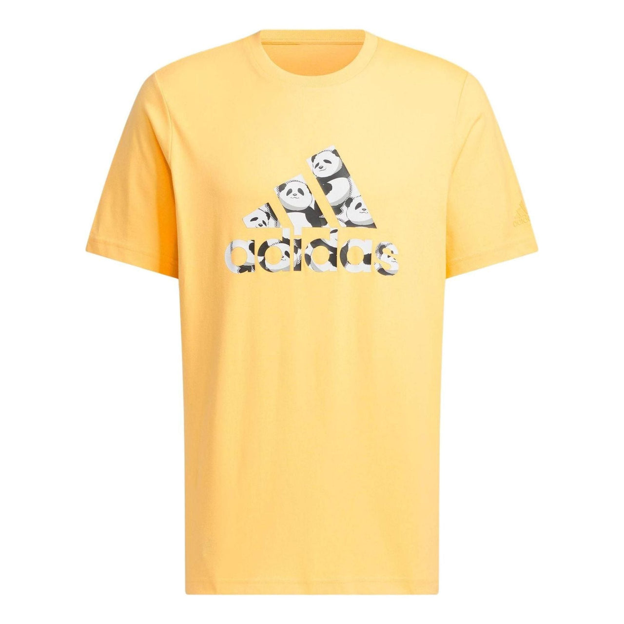 adidas China T-Shirt Asia Sizing 'Yellow White' JI6835